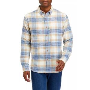 TRUE CRAFT Long Sleeve Flannel Shirt Earth Tones NWT Mens Sz Med $44 MSRP